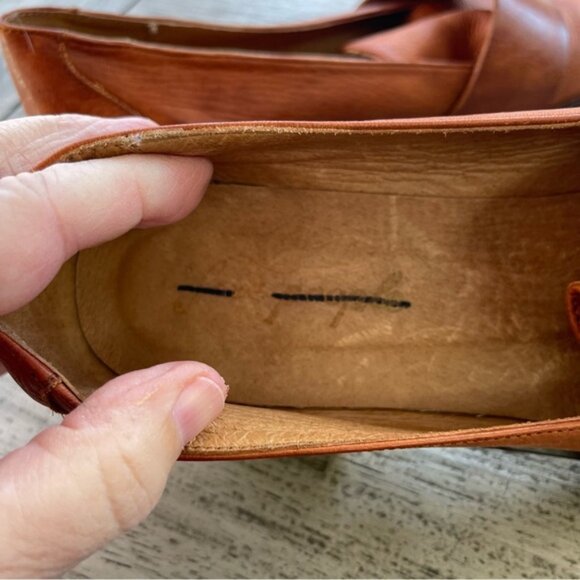 Free People Merit Distressed Leather Loafers Womens Size 39 - Picture 5 of 6